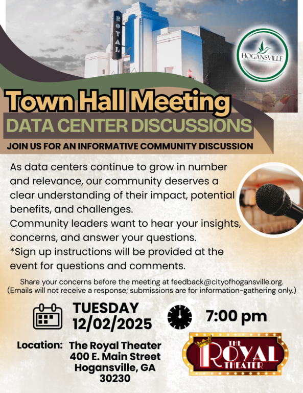 TOWN HALL MEETING - DATA CENTER DISCUSSIONS AT THE ROYAL THEATER